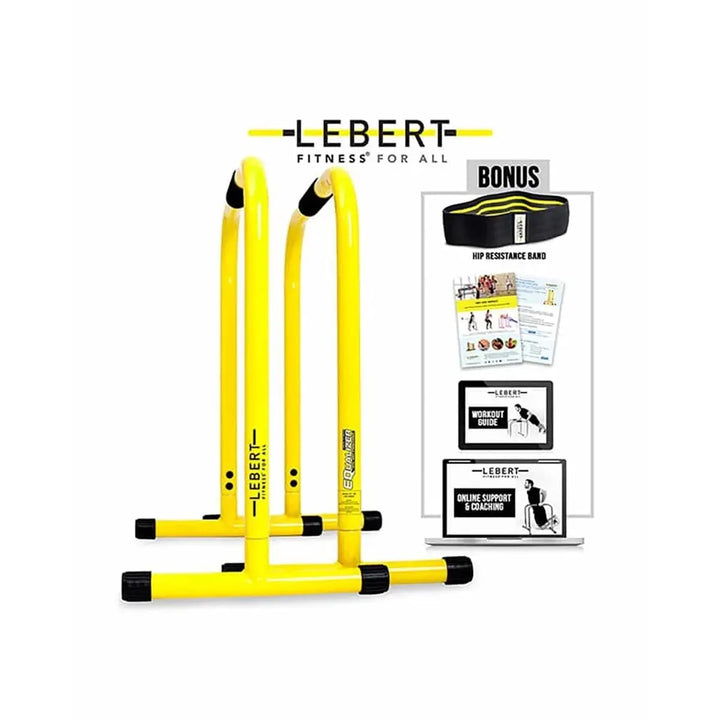 Lebert Equalizer Parallel Dip Bars- Yellow Strength &amp; Conditioning Lebert