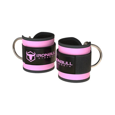 Iron Bull Strength Nylon Ankle Straps Equipment Accessories Iron Bull Strength Light Pink  