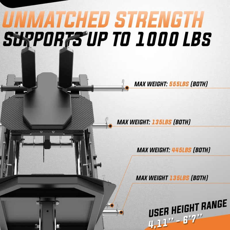 LP-3 Leg Press Hack Squat Strength Gym Concepts