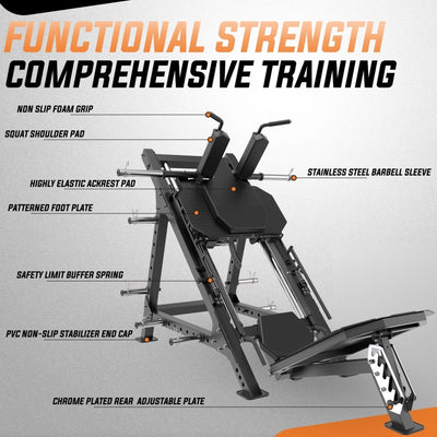 LP-3 Leg Press Hack Squat Strength Gym Concepts