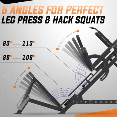 LP-3 Leg Press Hack Squat Strength Gym Concepts