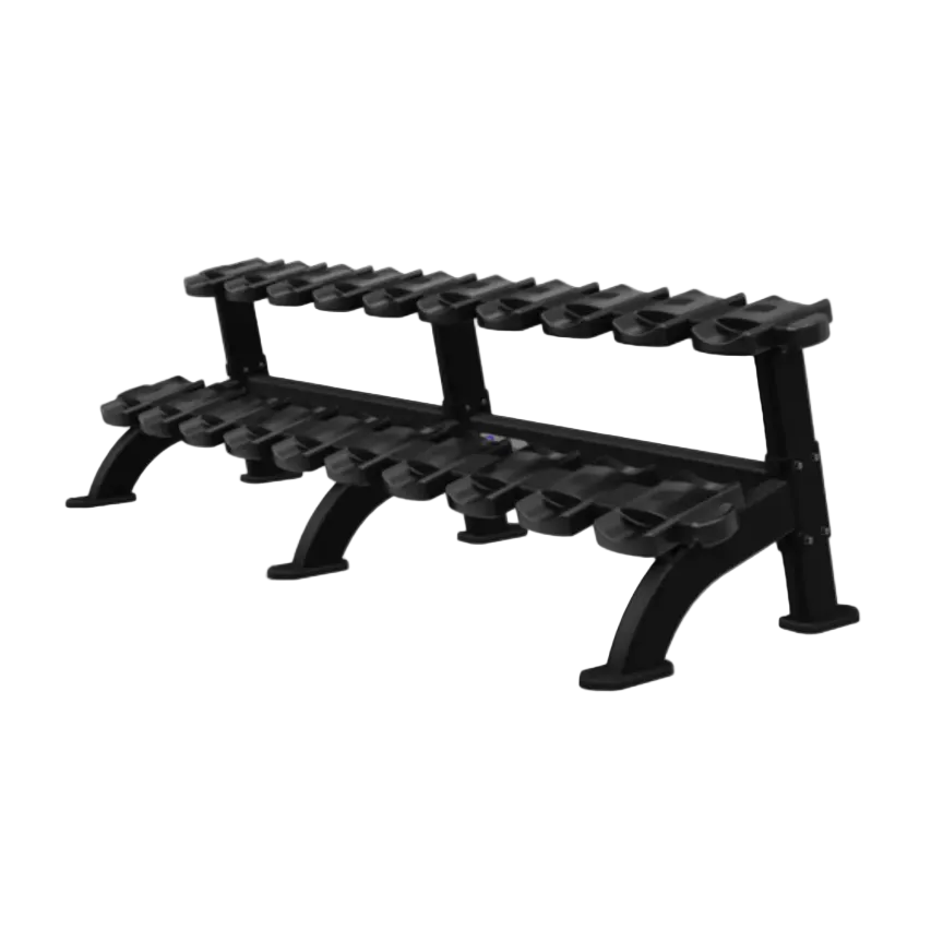 Nautilus 2 Tier Dumbbell Rack w/Saddles Strength Nautilus