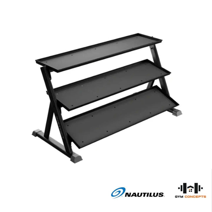 Nautilus 3-Tier Dumbbell Rack Storage Nautilus