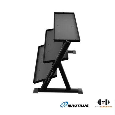 Nautilus 3-Tier Dumbbell Rack Storage Nautilus