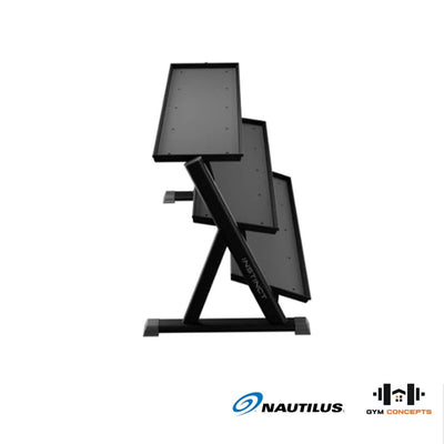 Nautilus 3-Tier Dumbbell Rack Storage Nautilus