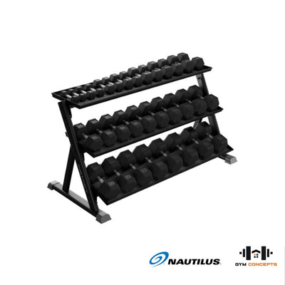 Nautilus 3-Tier Dumbbell Rack Storage Nautilus