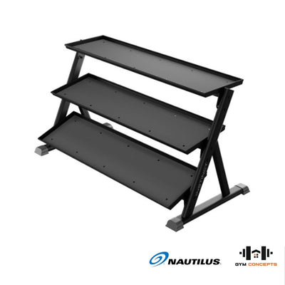 Nautilus 3-Tier Dumbbell Rack Storage Nautilus