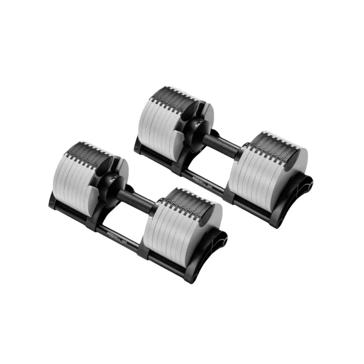 NÜOBELL 580 Adjustable Dumbbell Set Weights NÜOBELL White
