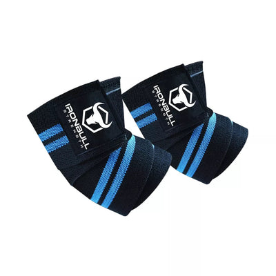 Iron Bull Strength Classic Elbow Wraps Elbow Wraps Iron Bull Strength Black/Olympic Blue  