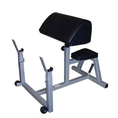 Power Body #1182H Seated Preacher Curl Bench w/Dual Sided Padding Commercial Power Body