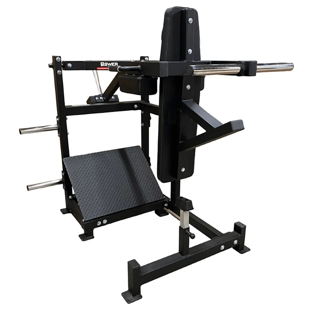 Power Body #1382 Pendulum Squat w/Adjustalble Footplate, No Counter Balance Power Body