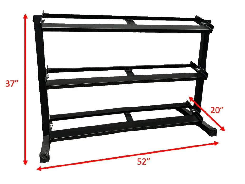 Pro 3-Tier Dumbbell Rack Storage Select Fitness