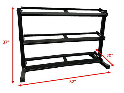 Pro 3-Tier Dumbbell Rack Storage Select Fitness