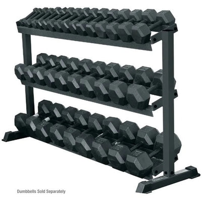 Pro Hex Dumbbell Rack Storage York Barbell 3-TIER