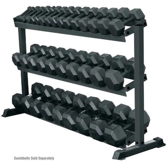 Pro Hex Dumbbell Rack Storage York Barbell 3-TIER