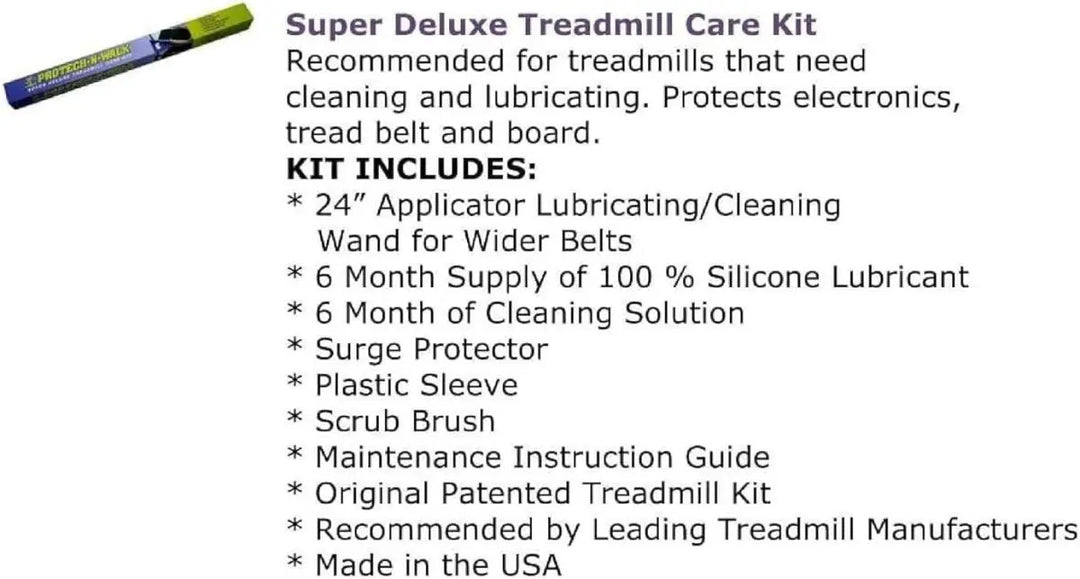 Protech-N-Walk Super Deluxe Treadmill Care Kit Cardio Lube-N-Walk