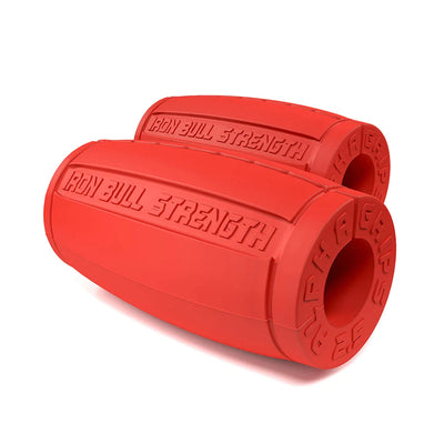 Iron Bull Strength Alpha Grips 2.5'' Accessories Iron Bull Strength Red