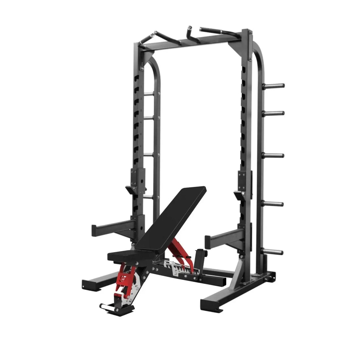 Select Fitness Commercial Half Rack Bundle Select Fitness SF Half Rack + SF FIB-5 Adjustable Bench