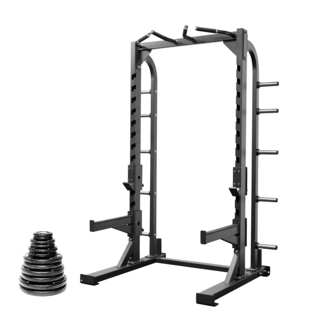 Select Fitness Commercial Half Rack Bundle Select Fitness SF Half Rack + 245 Plate Set