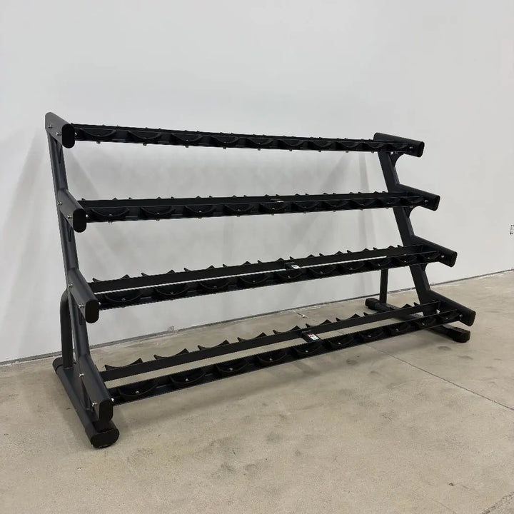 Select Fitness Elite Dumbbell Rack w/Saddles Commercial Select Fitness 4-TIER (20 PAIRS)