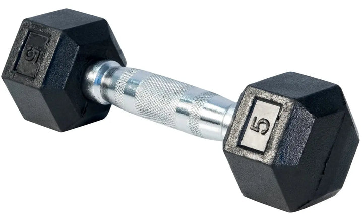 Select Fitness Premium Rubber Hex Dumbbell Set | 5-100LB Weights Select Fitness