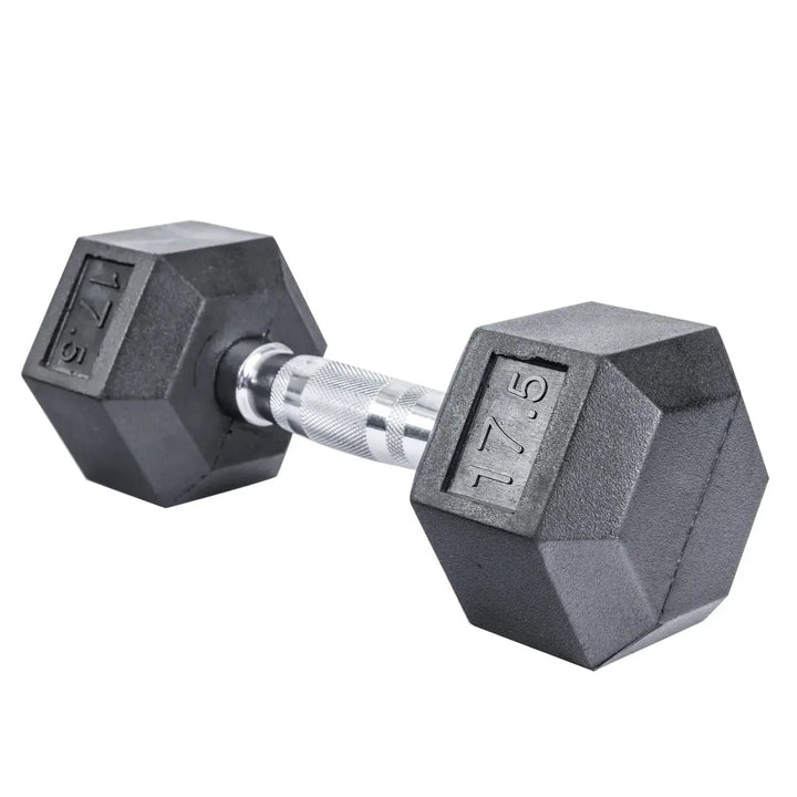 Select Fitness Premium Rubber Hex Dumbbells Weights Select Fitness 17.5 lbs