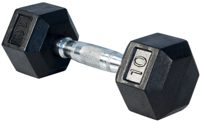 Select Fitness Premium Rubber Hex Dumbbells Weights Select Fitness 10 lbs