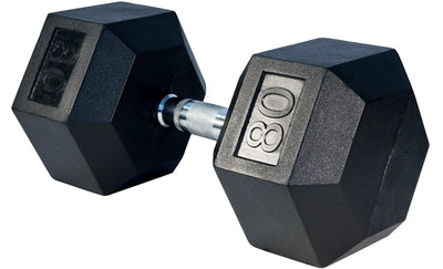 Select Fitness Premium Rubber Hex Dumbbells Weights Select Fitness 80 lbs