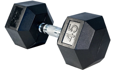 Select Fitness Premium Rubber Hex Dumbbells Weights Select Fitness 45 lbs