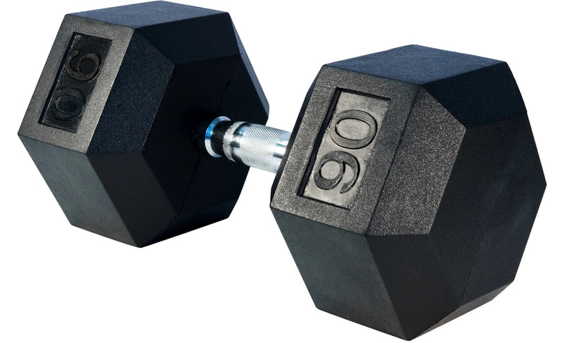 Select Fitness Premium Rubber Hex Dumbbells Weights Select Fitness 90 lbs