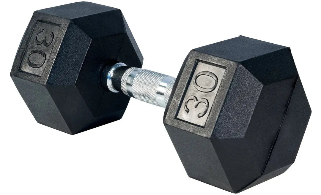 Select Fitness Premium Rubber Hex Dumbbells Weights Select Fitness 30 lbs