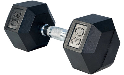 Select Fitness Premium Rubber Hex Dumbbells Weights Select Fitness 30 lbs