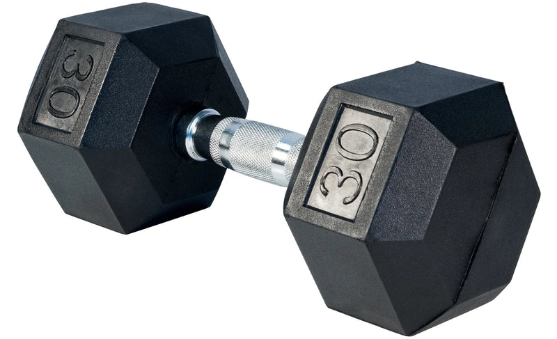 Select Fitness Premium Rubber Hex Dumbbells Weights Select Fitness 30 lbs