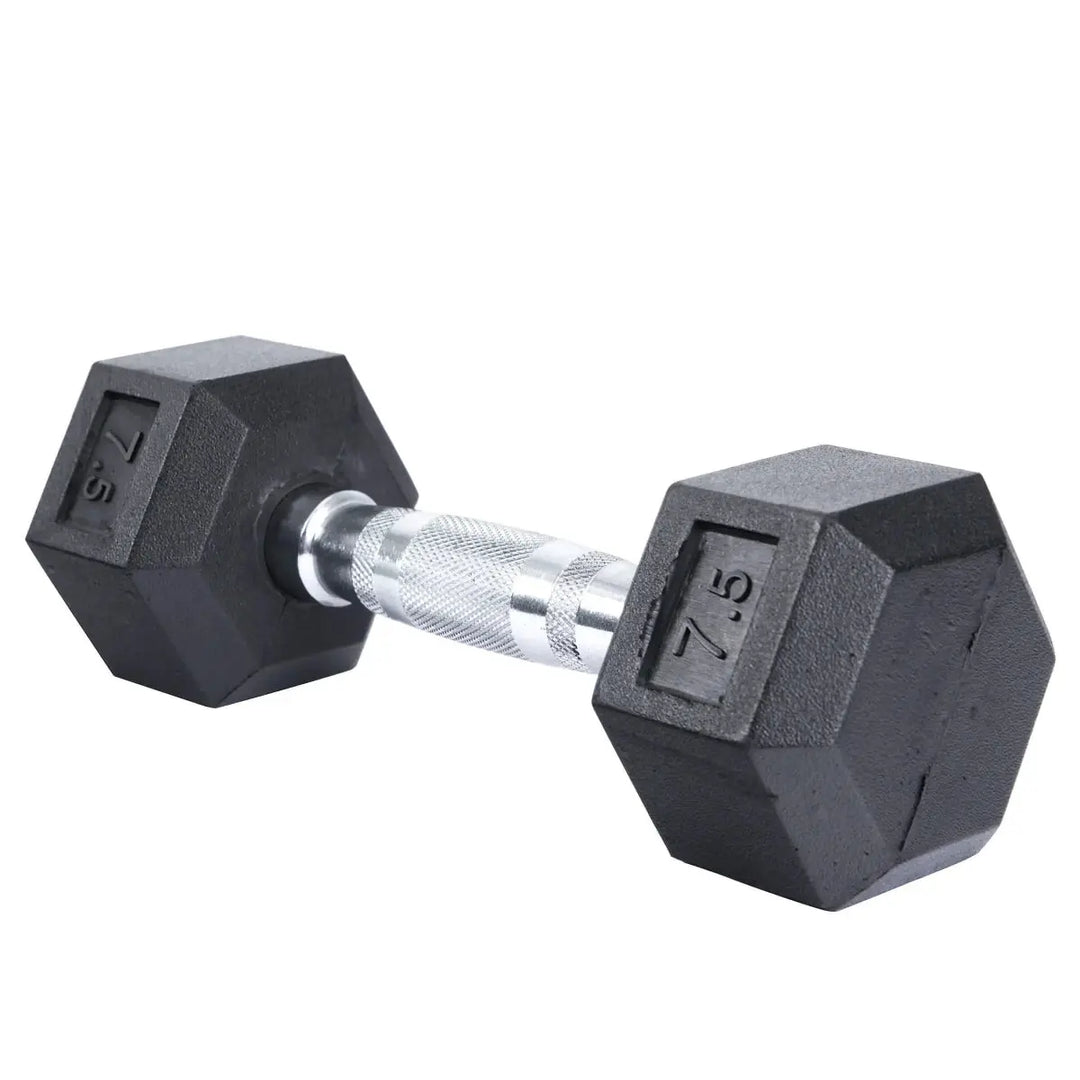 Select Fitness Premium Rubber Hex Dumbbells Weights Select Fitness 7.5 lbs