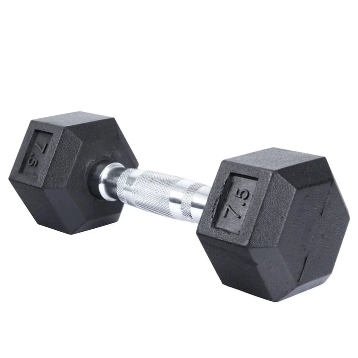 Select Fitness Premium Rubber Hex Dumbbells Weights Select Fitness 7.5 lbs