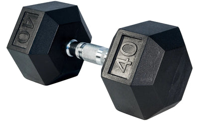 Select Fitness Premium Rubber Hex Dumbbells Weights Select Fitness 40 lbs