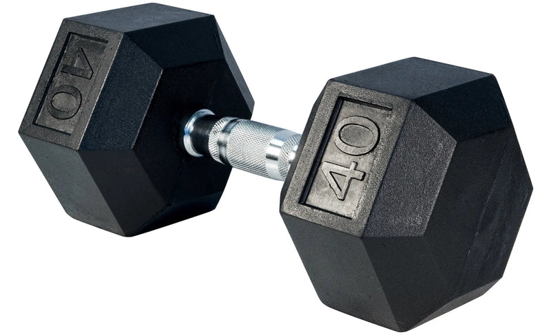 Select Fitness Premium Rubber Hex Dumbbells Weights Select Fitness 40 lbs