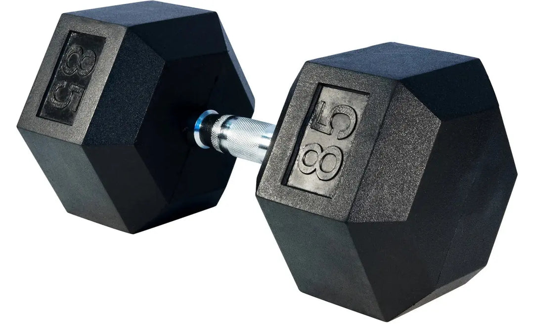 Select Fitness Premium Rubber Hex Dumbbells Weights Select Fitness 85 lbs
