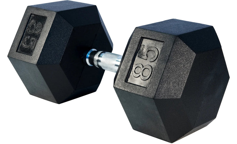 Select Fitness Premium Rubber Hex Dumbbells Weights Select Fitness 85 lbs