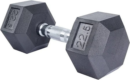 Select Fitness Premium Rubber Hex Dumbbells