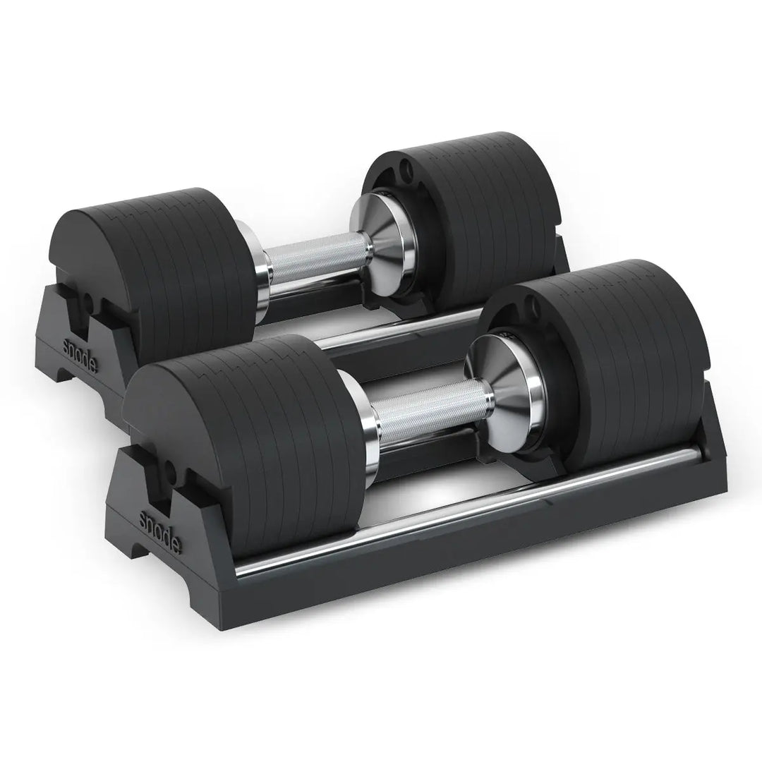 Snode Drop-proof Cast Iron Adjustable Dumbbells 80 lbs And 8 Magnet Weight Plates Bundle Weights Snode Sport