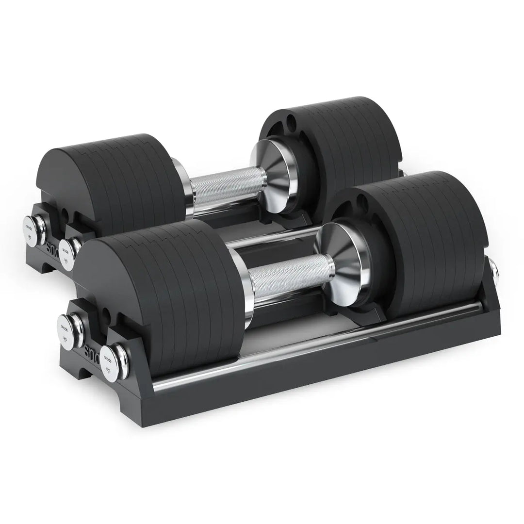 Snode Drop-proof Cast Iron Adjustable Dumbbells 80 lbs and Stand Bundle Weights Snode Sport