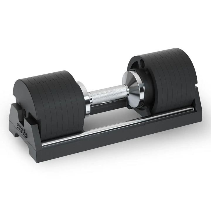 Snode Drop-proof Cast Iron Adjustable Dumbbells 80 lbs and Stand Bundle Weights Snode Sport
