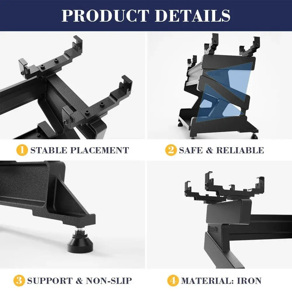 Snode Drop-proof Cast Iron Adjustable Dumbbells 80 lbs and Stand Bundle Weights Snode Sport