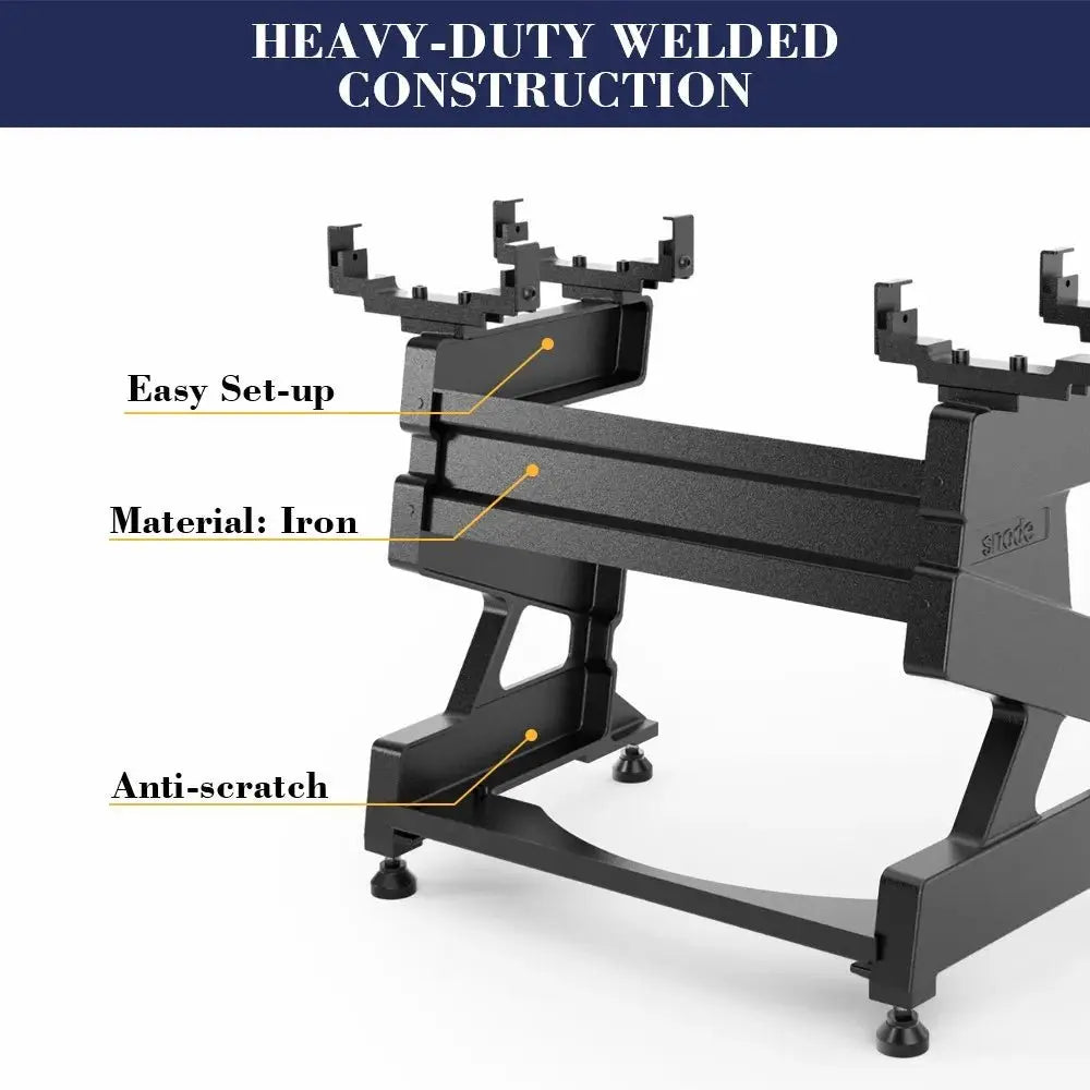 Snode Drop-proof Cast Iron Adjustable Dumbbells 80 lbs and Stand Bundle Weights Snode Sport