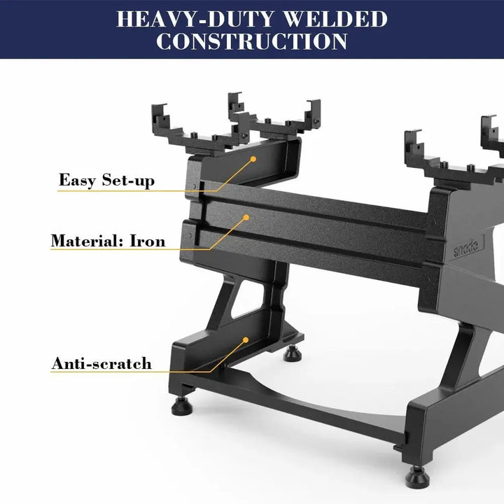 Snode Drop-proof Cast Iron Adjustable Dumbbells 80 lbs and Stand Bundle Weights Snode Sport
