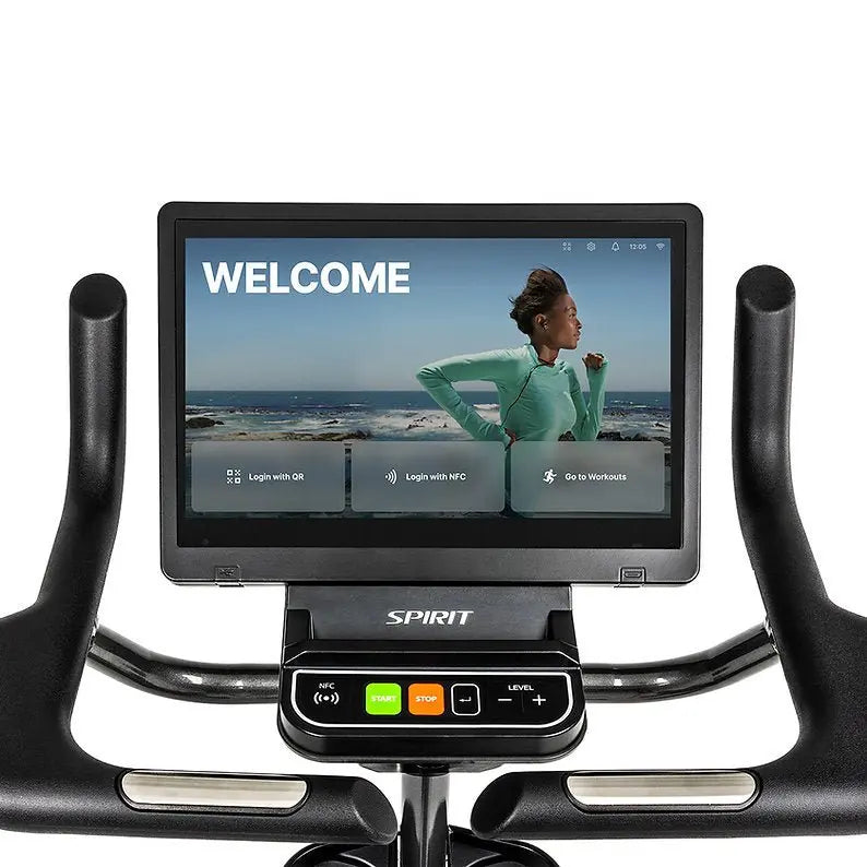 Spirit CU1000ENT Upright Bike Commercial Spirit Fitness