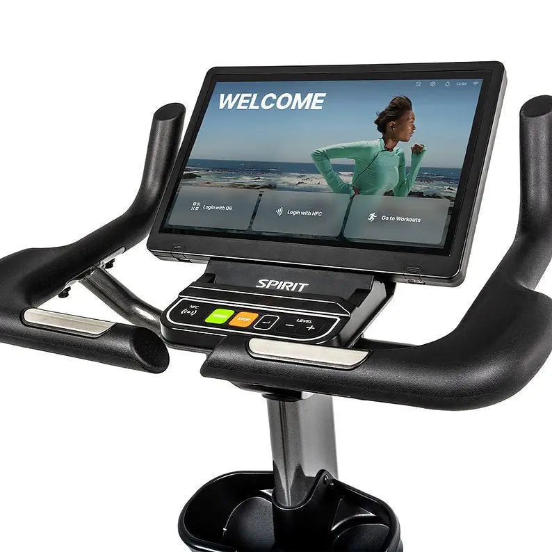 Spirit CU1000ENT Upright Bike Commercial Spirit Fitness