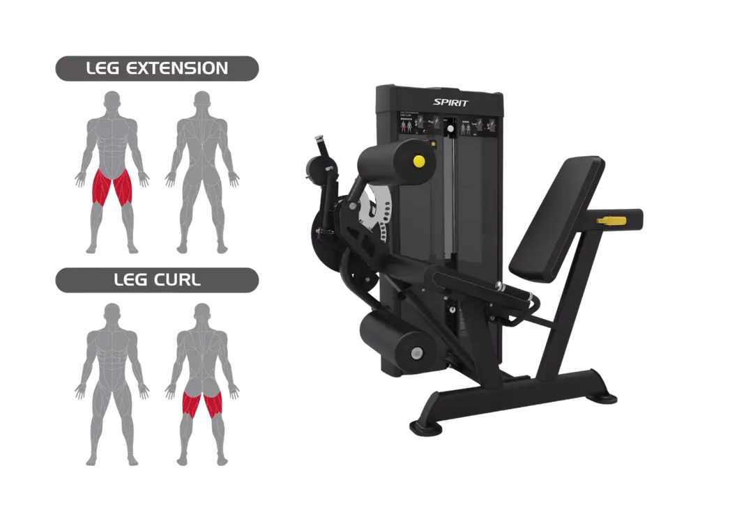 Spirit Leg Extension &amp; Leg Curl Commercial Spirit Fitness