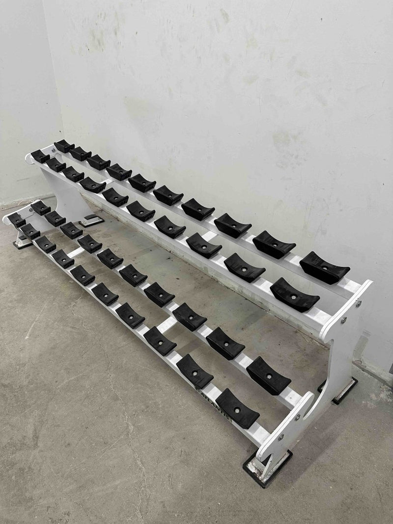 Used Atlantis 2-Tier Dumbbell Rack Storage Gym Concepts